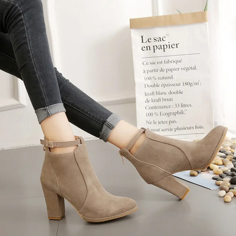 Valenzora | High block heel boots for women