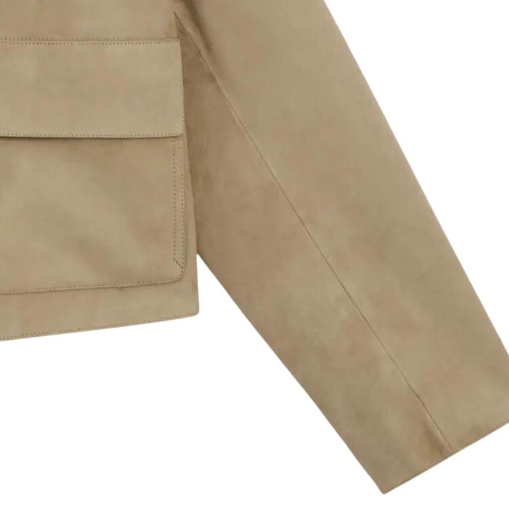 Valenzora | Beige leather jacket