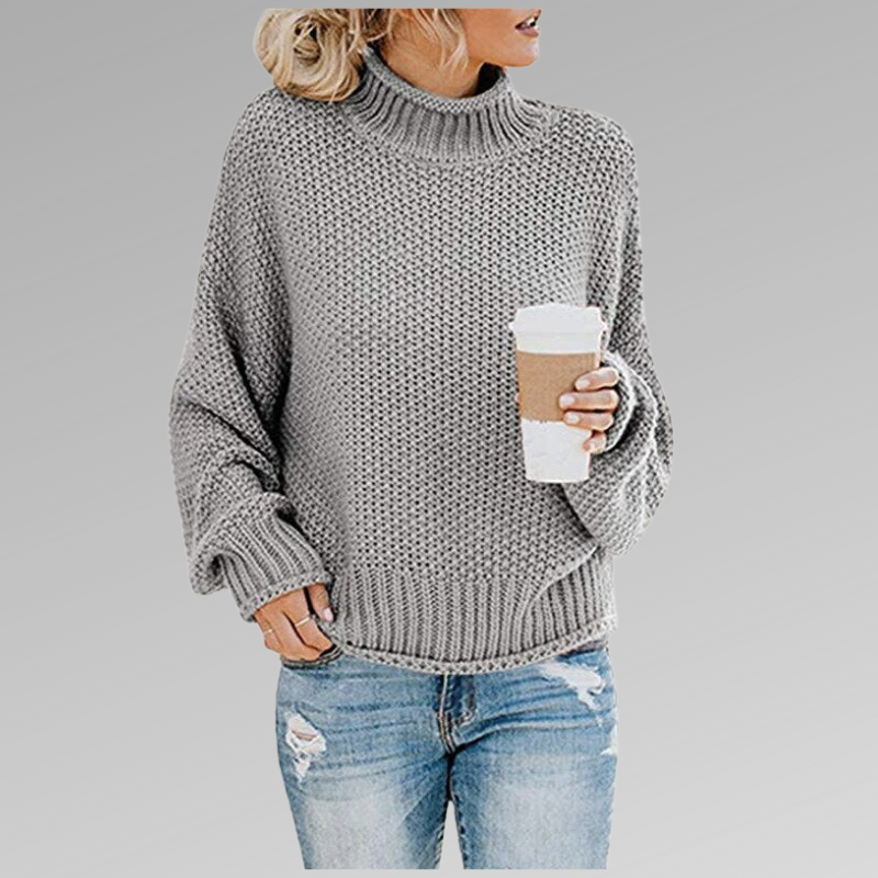 Valenzora - Gemütlicher Strickrollkragenpullover für Damen