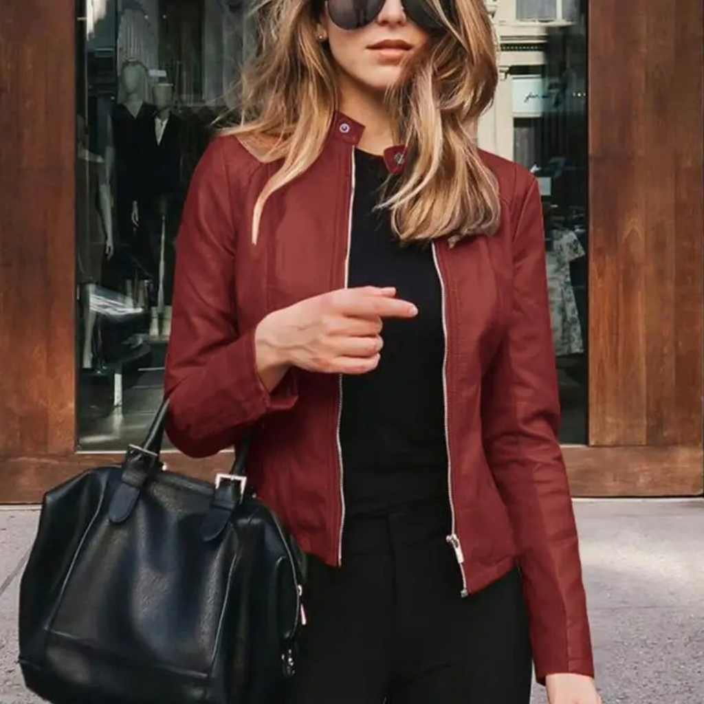 Valenzora - women's leather motorcycle jacket