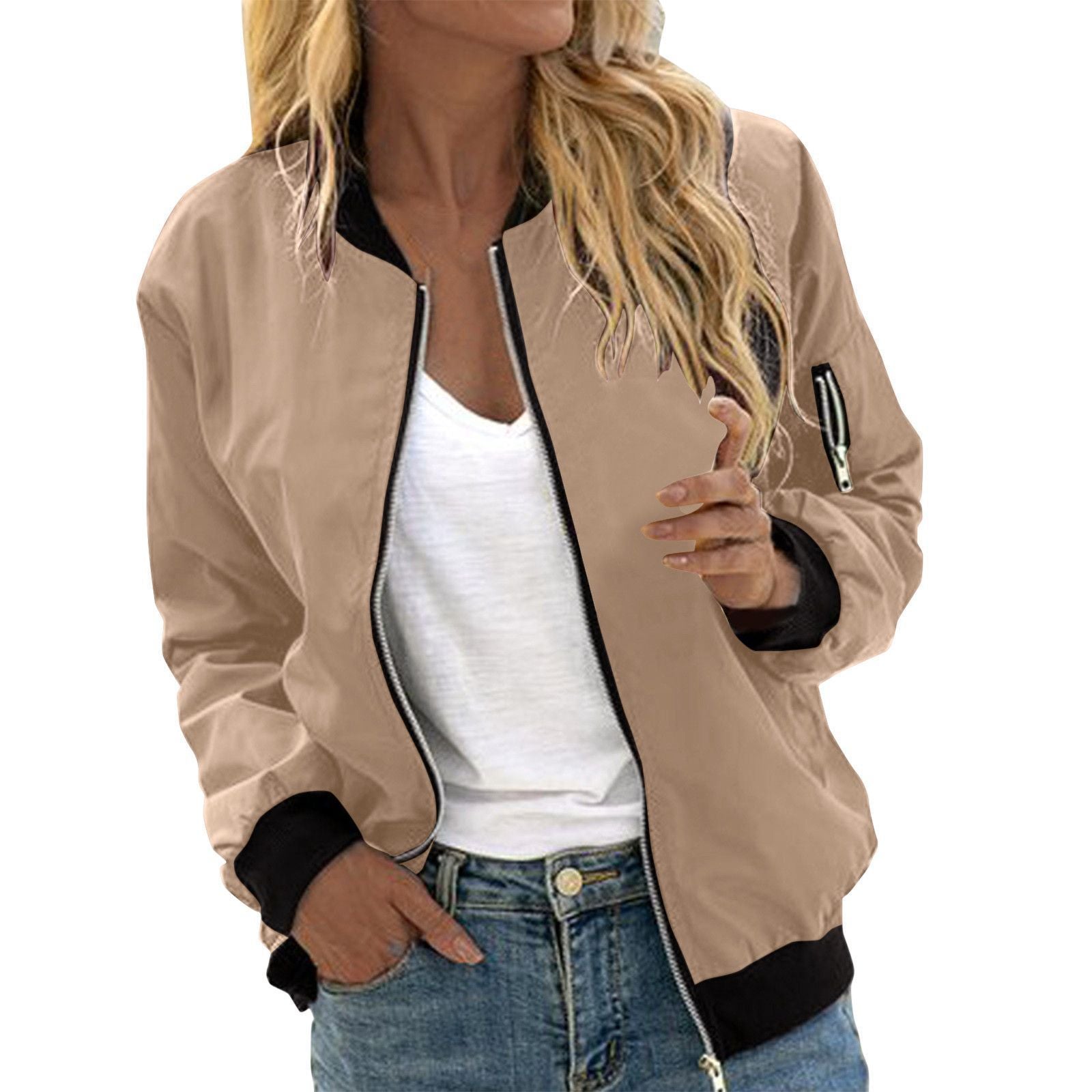 Valenzora | Stylish Classic Bomber Jacket with Pockets - Perfect for Any Occasion