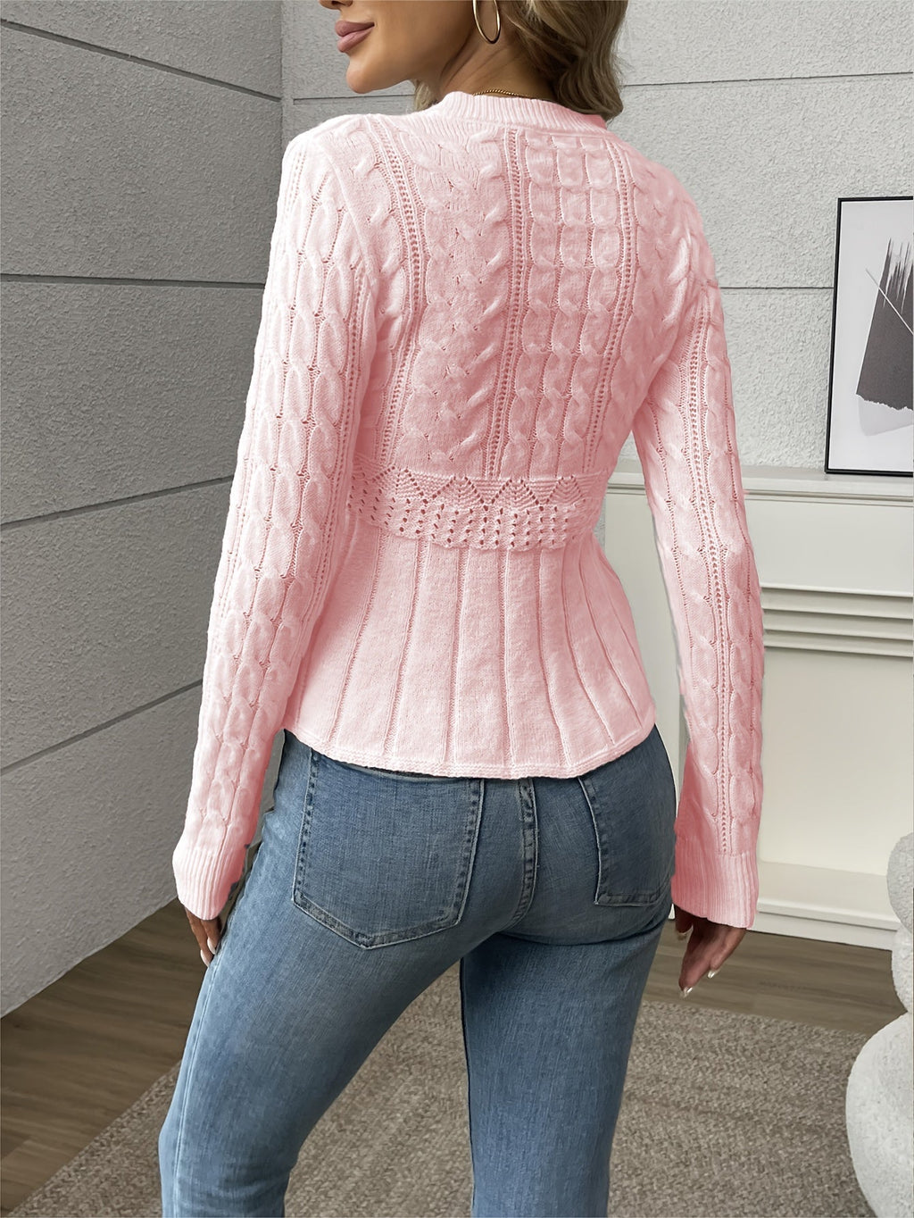 Valenzora | Damen-Strickpullover – luxuriöses Strickmuster mit bequemem Schnitt