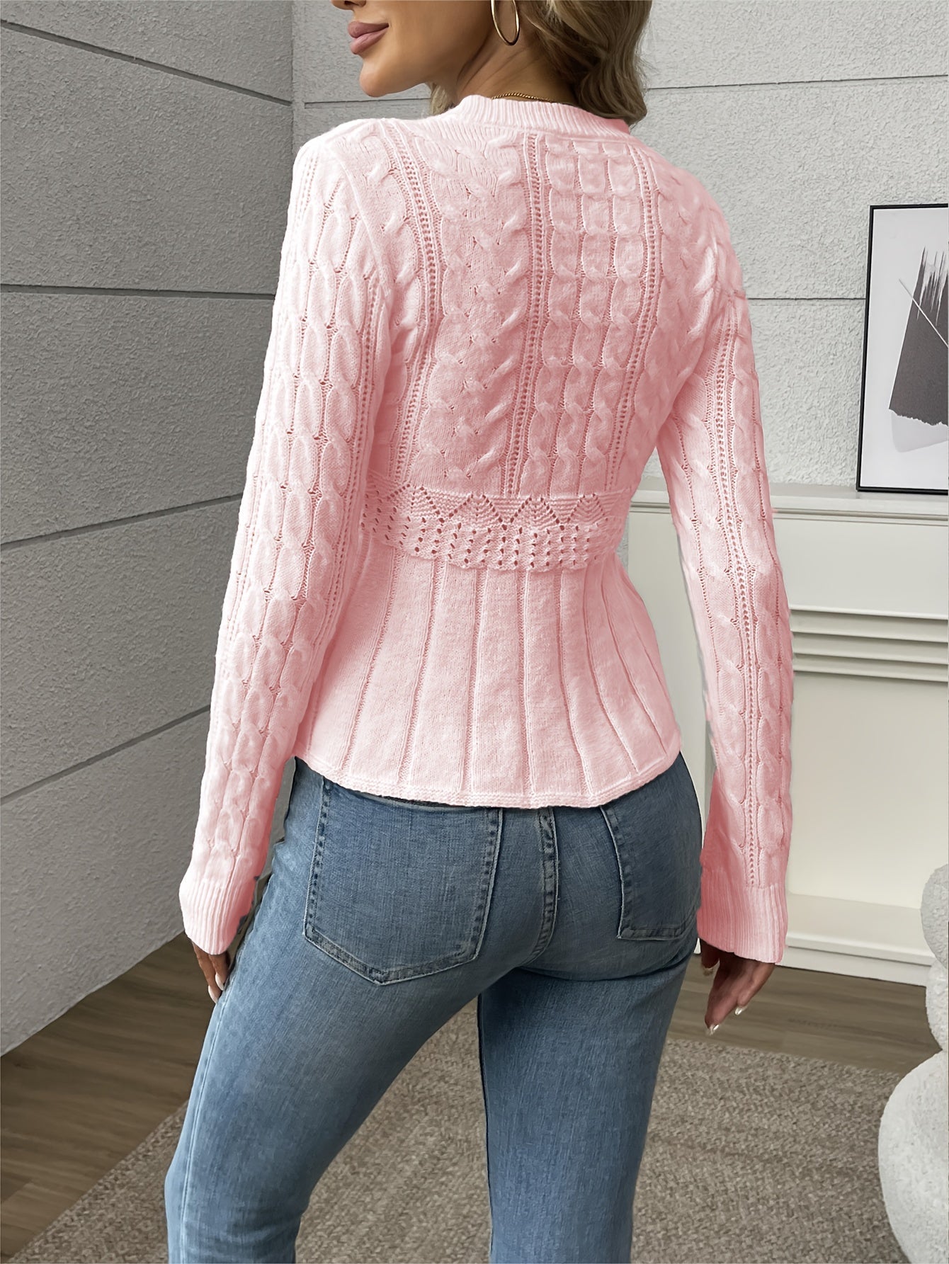 Valenzora | Damen-Strickpullover – luxuriöses Strickmuster mit bequemem Schnitt