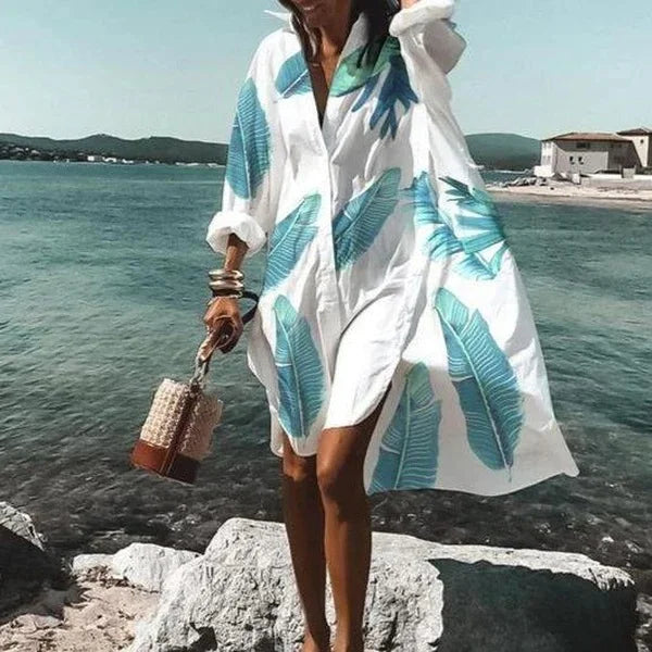 Valenzora | Casual mid-length shirt dress for women