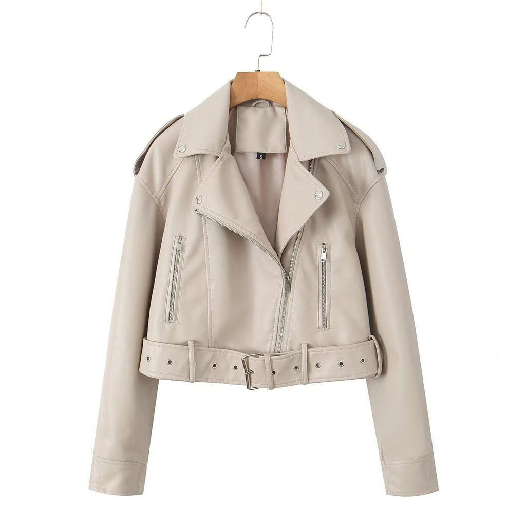 Valenzora | Washable, Gradient Leather Jacket for Women*