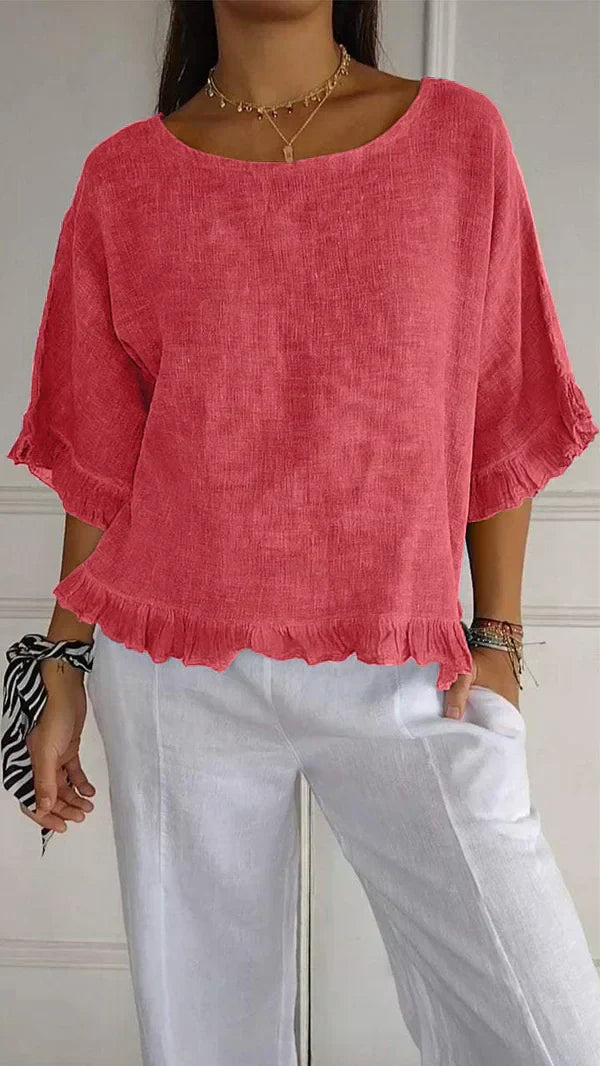 Valenzora | Loose linen shirt for warm days