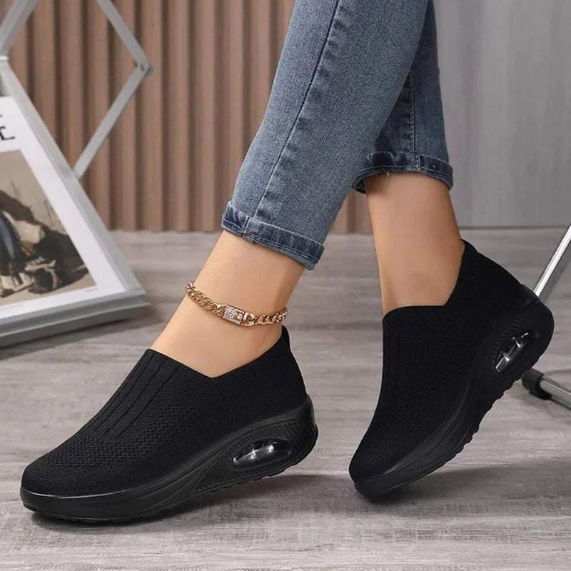 Valenzora | Breathable Slip-on Sneakers with Ergonomic Sole for Women