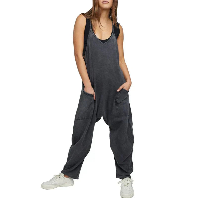 Valenzora | Loose Wide Leg Sleeveless Jumpsuit for Women