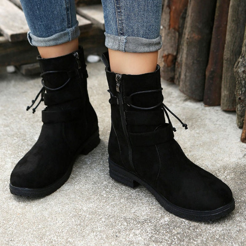 Valenzora | Casual women's boots with buckle