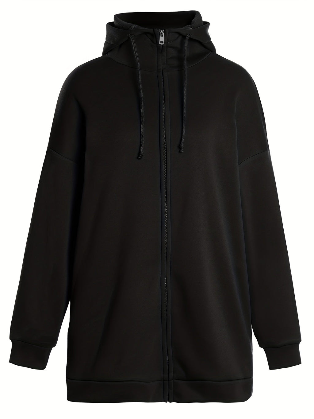 Valenzora | Comfort - Extremely comfortable long zip-up plush hoodie with hood for women