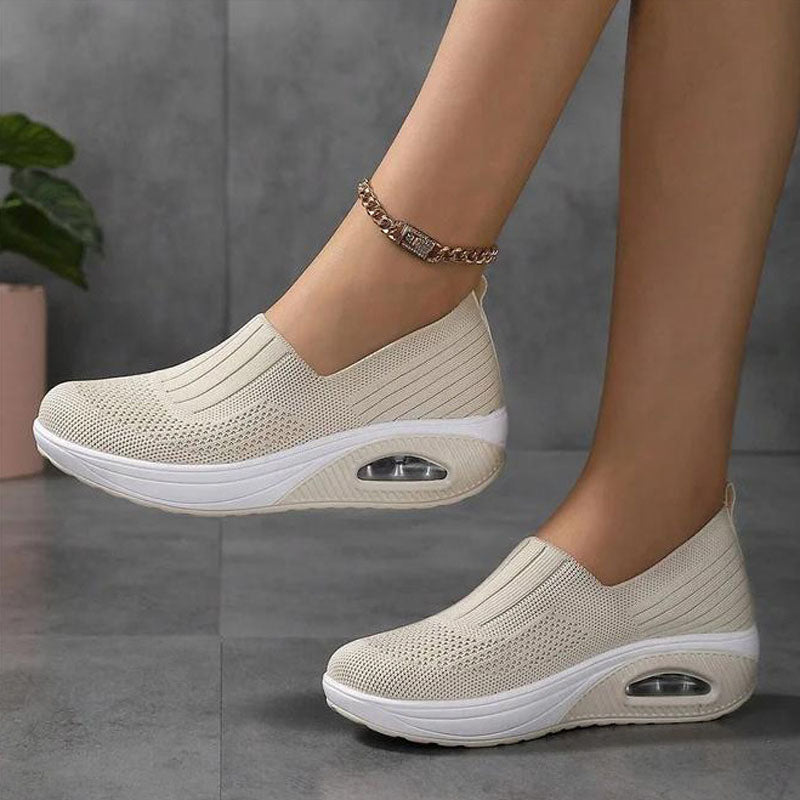 Valenzora | Breathable Slip-on Sneakers with Ergonomic Sole for Women