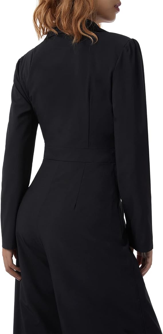 Valenzora Long-sleeved jumpsuit with a slim fit for women