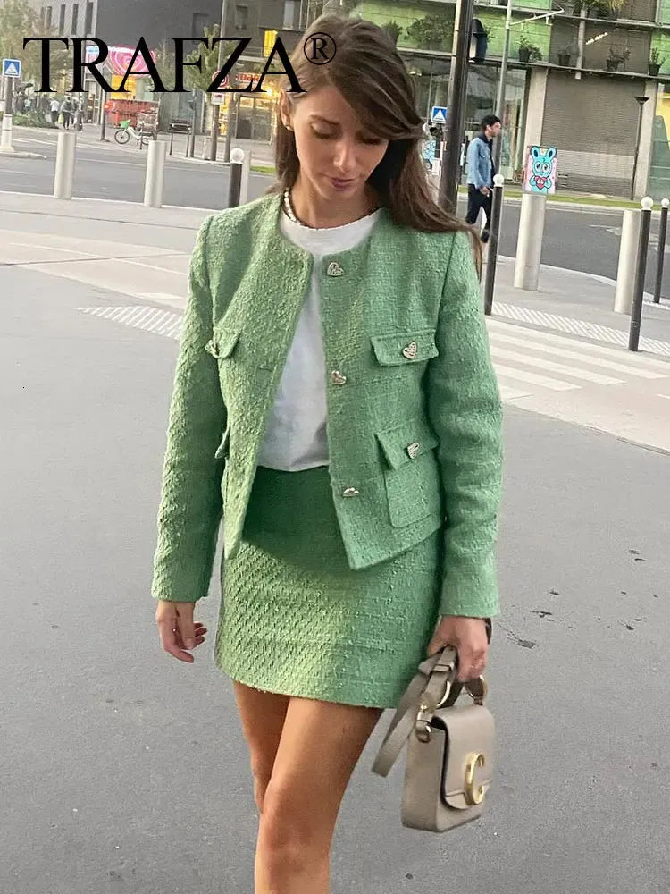 Orania tweed set - skirt & jacket