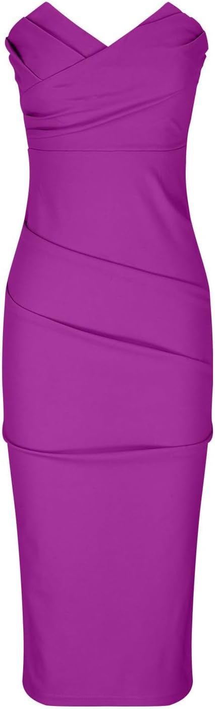 Magner™ – Trägerloses Midi-Partykleid mit Rückenschlitz, elegantes Cocktailkleid für Abende & Events