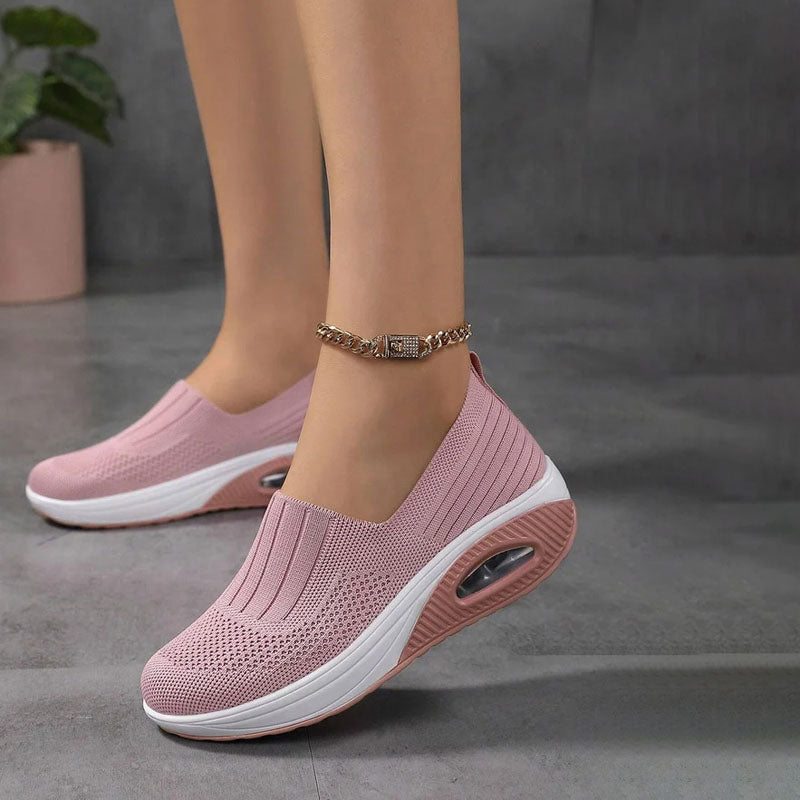 Valenzora | Breathable Slip-on Sneakers with Ergonomic Sole for Women