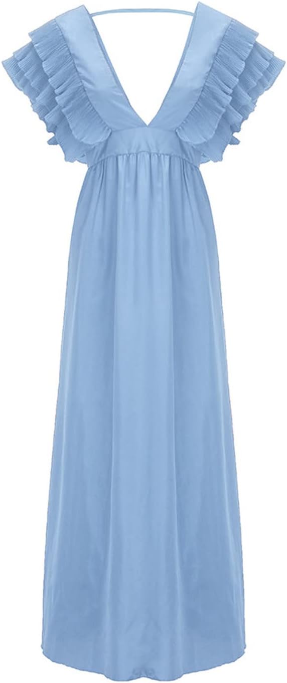 Valenzora - Elegant dress with gathered sleeves