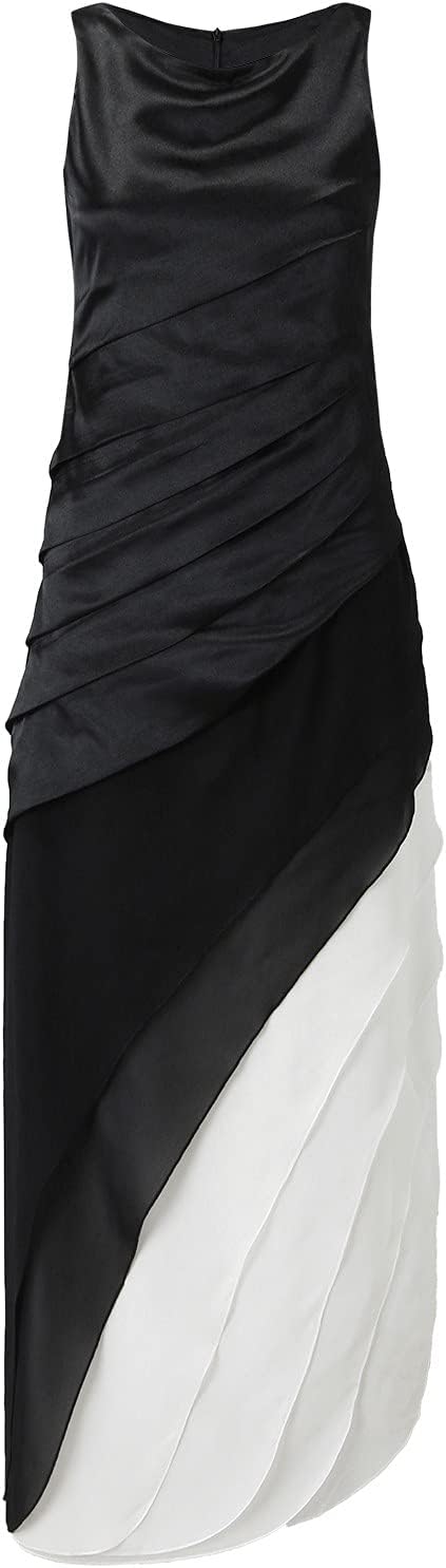 NoirÉlan™ – Elegantes Abendkleid im Ombré-Look mit fließendem Lagen-Design