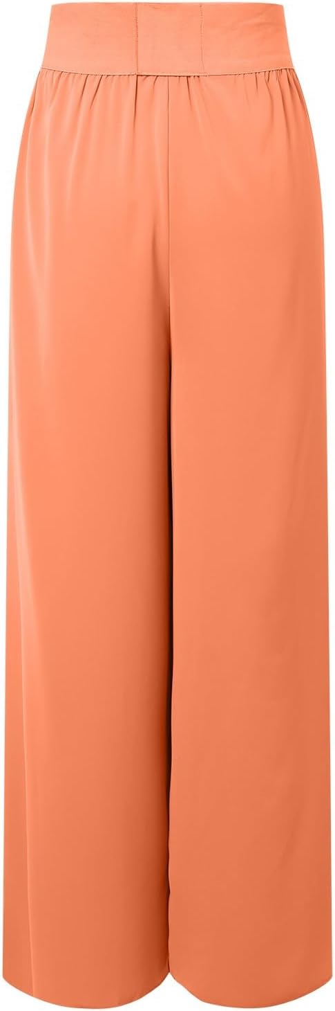 Women's airy culottes with side slits, size