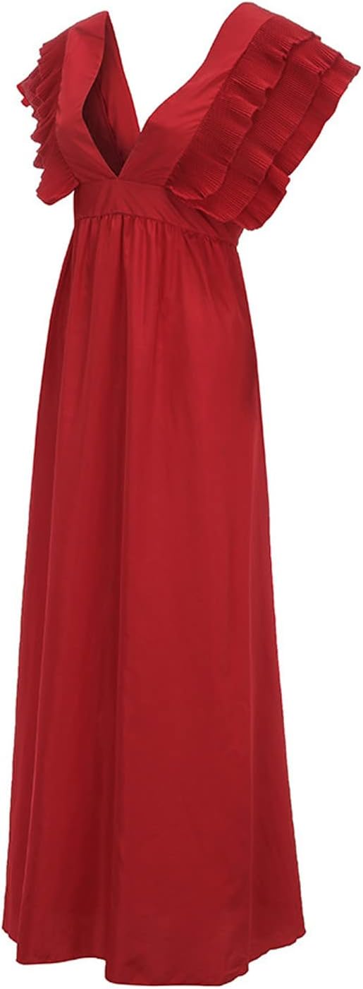 Valenzora - Elegant dress with gathered sleeves