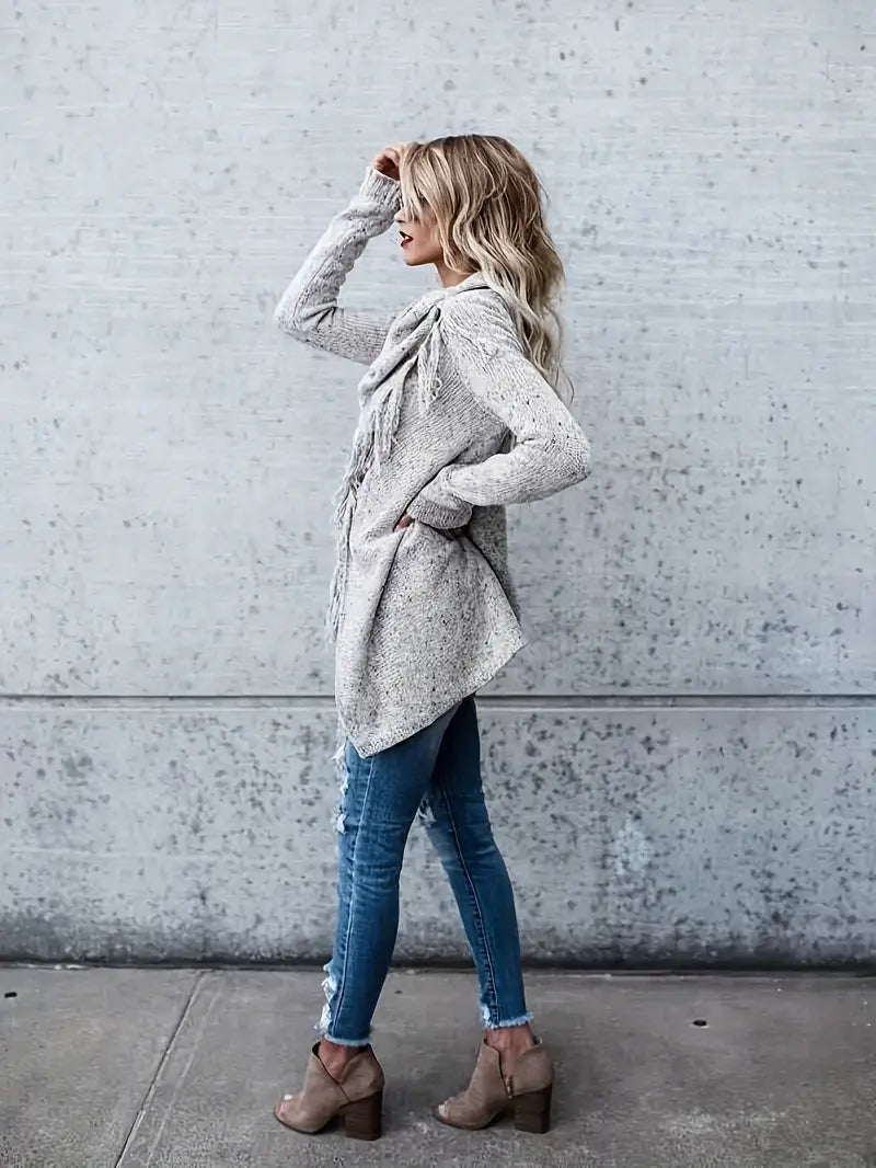 Knitted tunic sweater