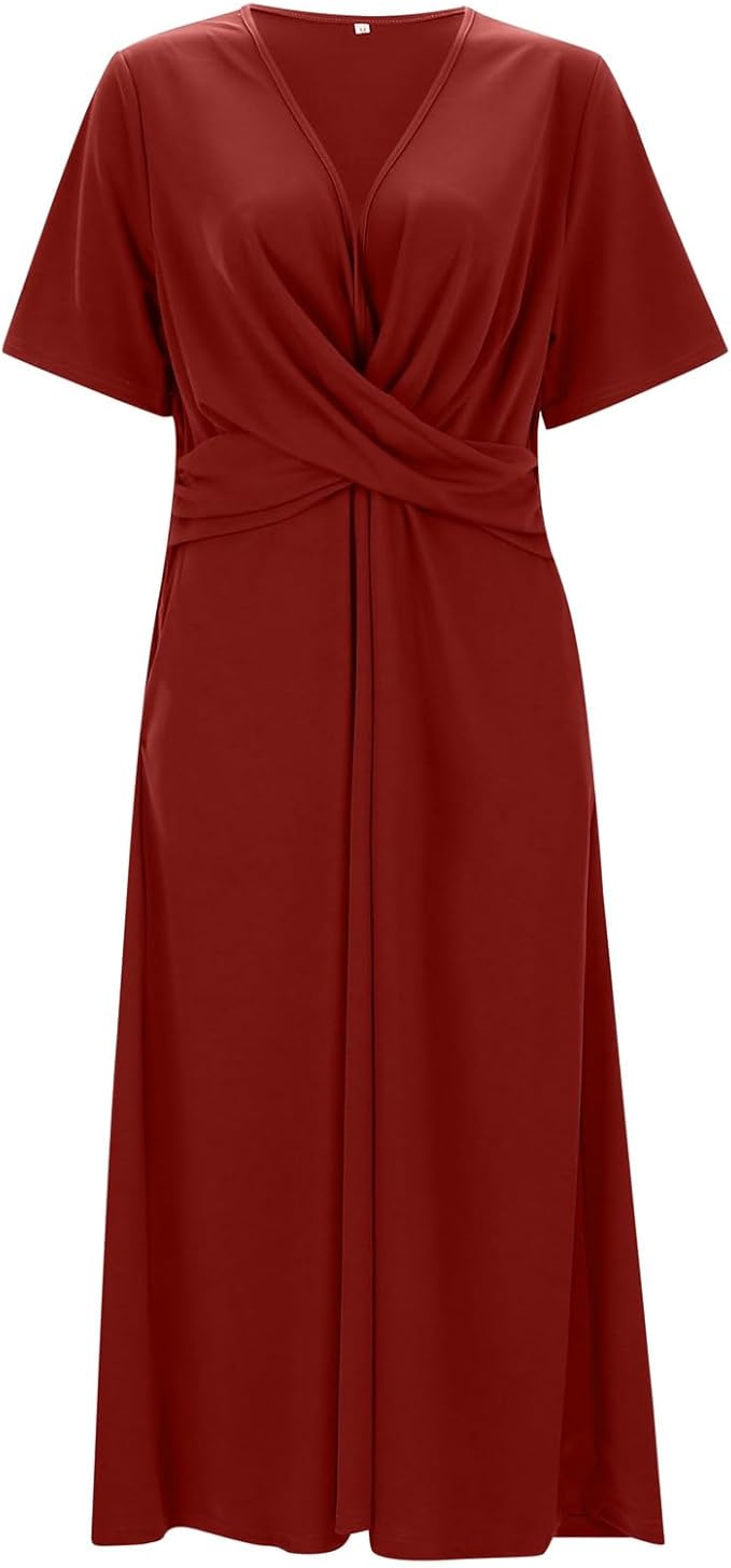 Valenzora | Crossover-Midikleid für Damen
