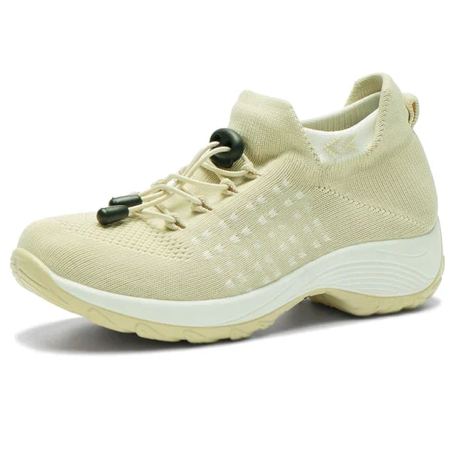 Valenzora - Breathable Slip-On Walking Shoes for Women | Lightweight Mesh Slip-On Hiking Sneakers for Women