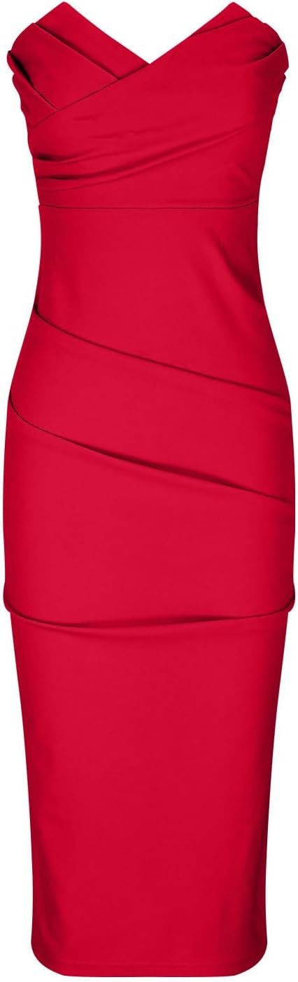 Magner™ – Trägerloses Midi-Partykleid mit Rückenschlitz, elegantes Cocktailkleid für Abende & Events
