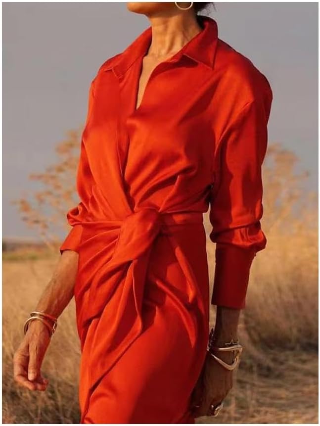 Valenzora | Lefèvre Modisches Seidenkleid