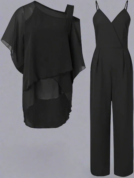 Valenzora | Luxuriöses Chiffon-Set für elegante Abende