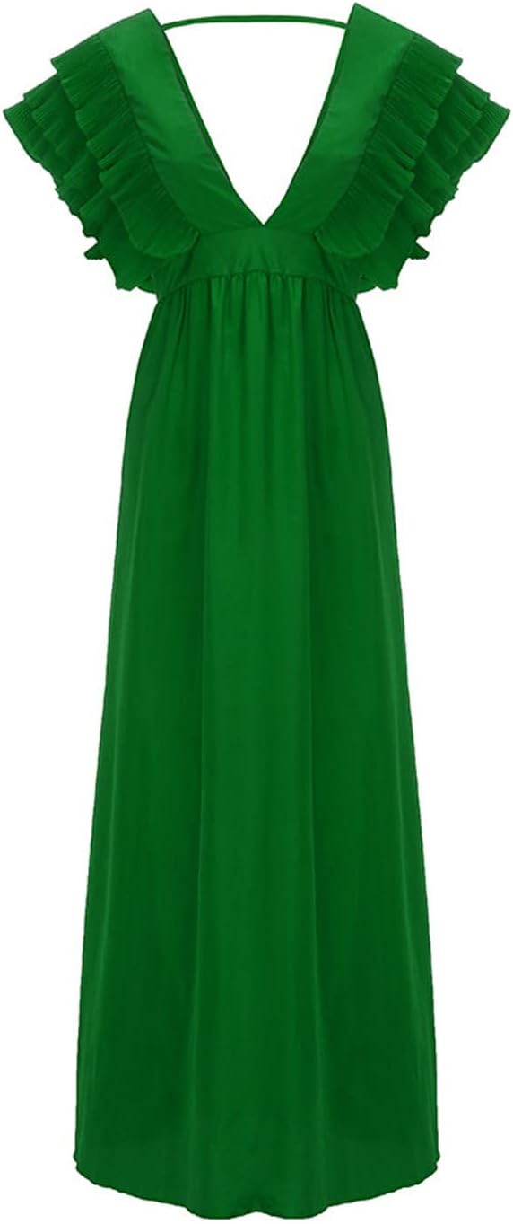 Valenzora - Elegant dress with gathered sleeves