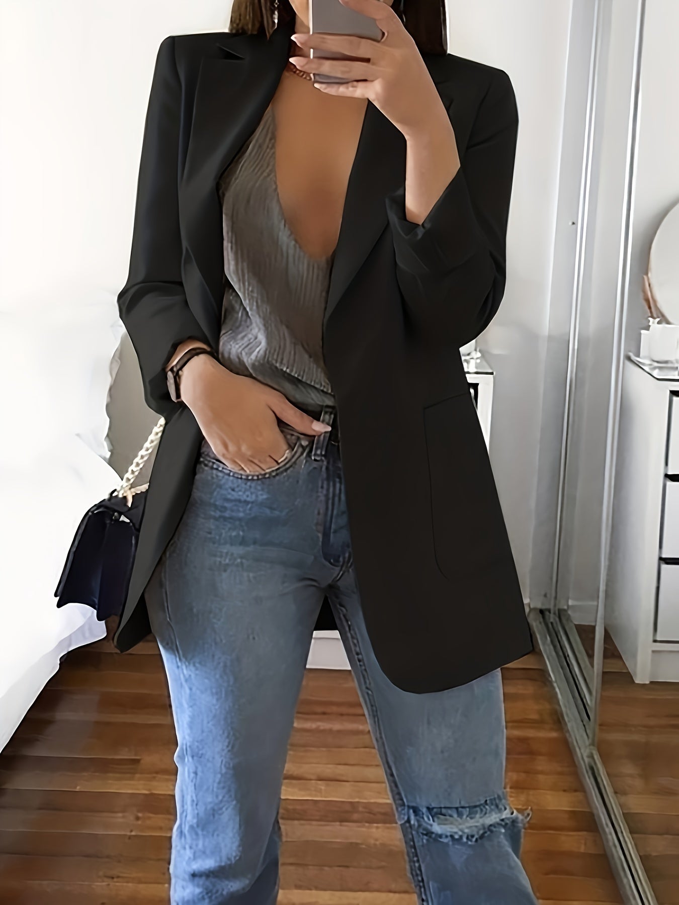 Valenzora | Lässiger Blazer in großen Größen
