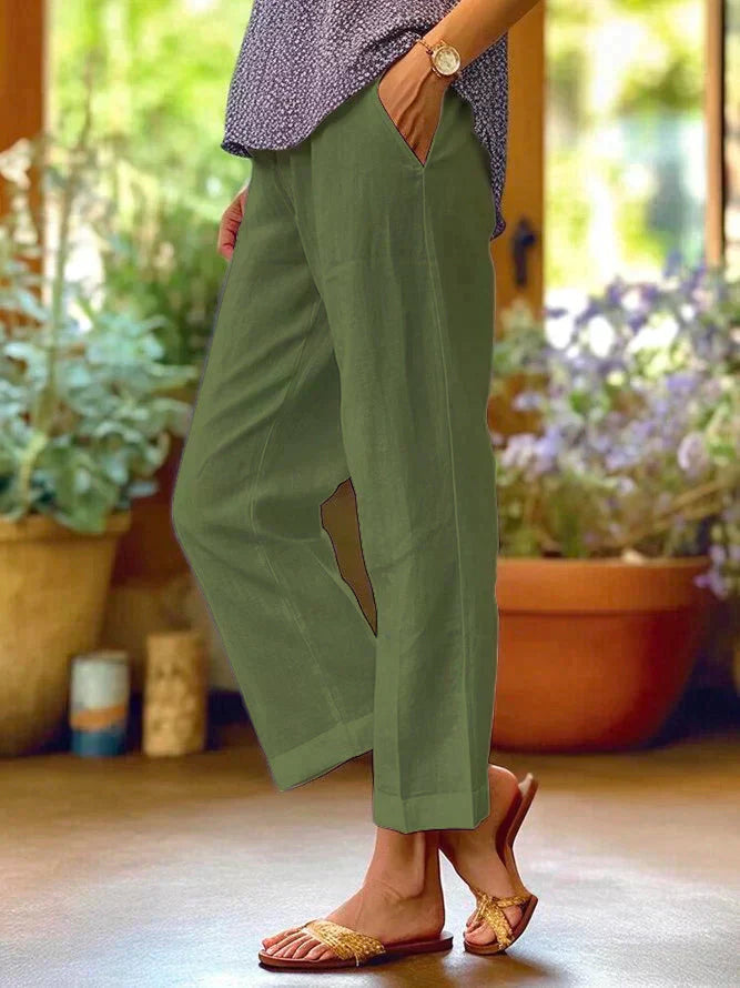Valenzora | Women's Linen Summer Trousers