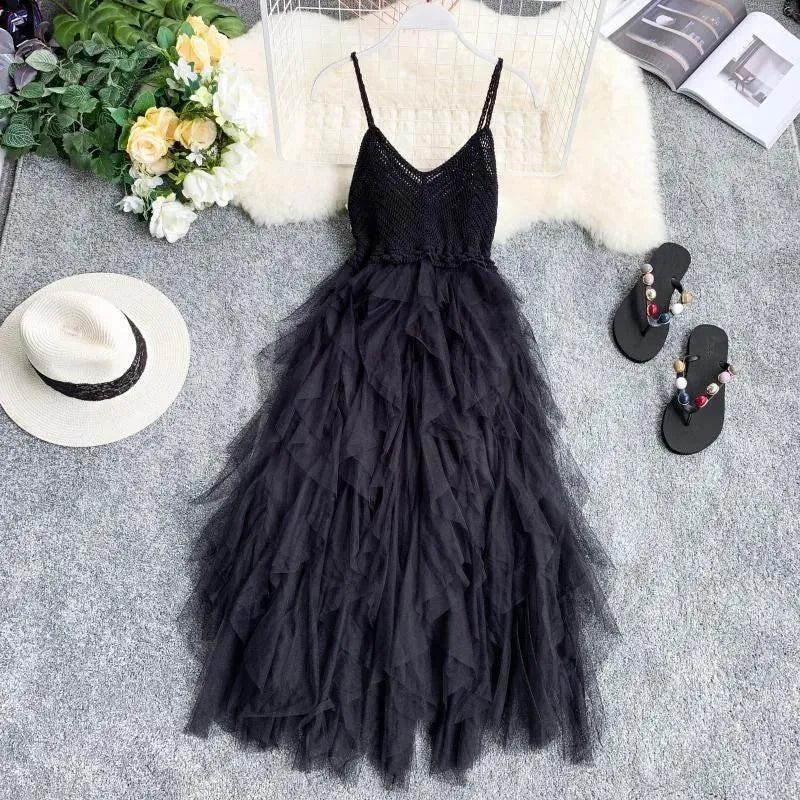 Valenzora | Dress made of mesh loop