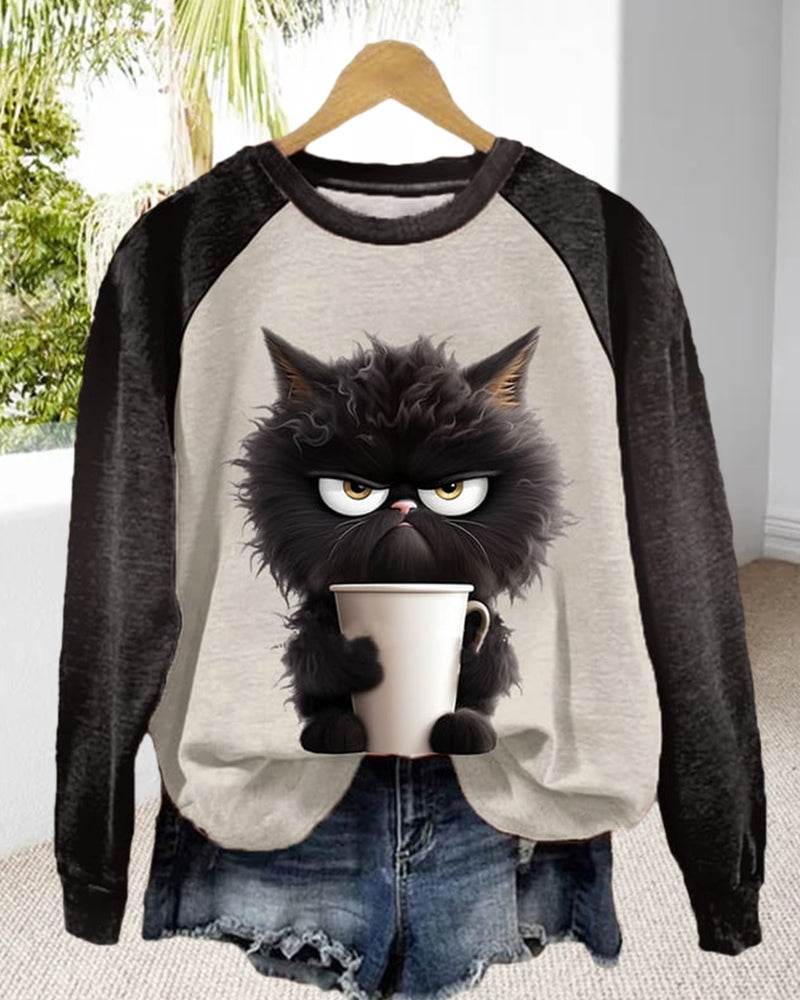 Valenzora | Sweatshirt with cat motif