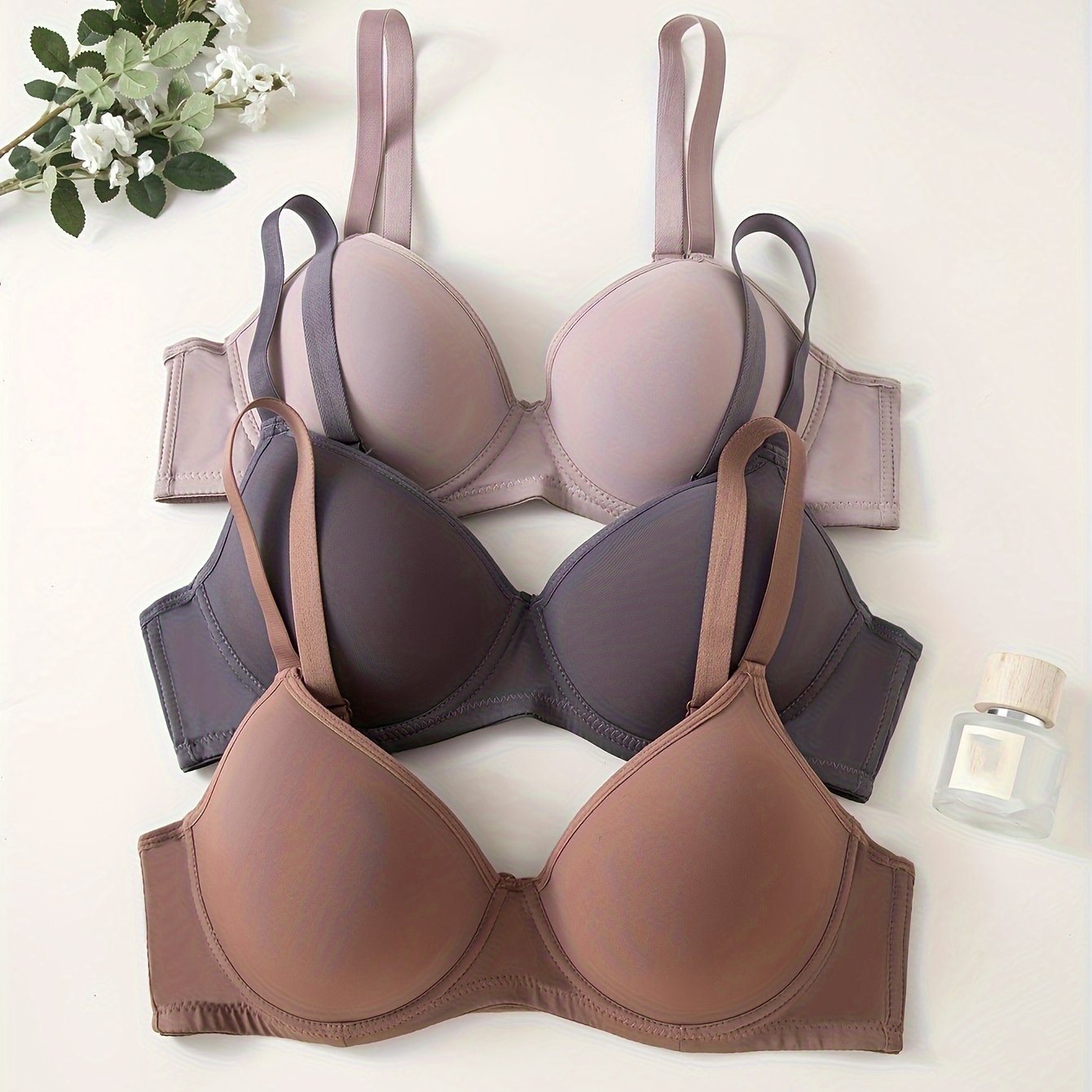 Valenzora | 3-Piece Seamless Anti-Rejection Push-up Bra