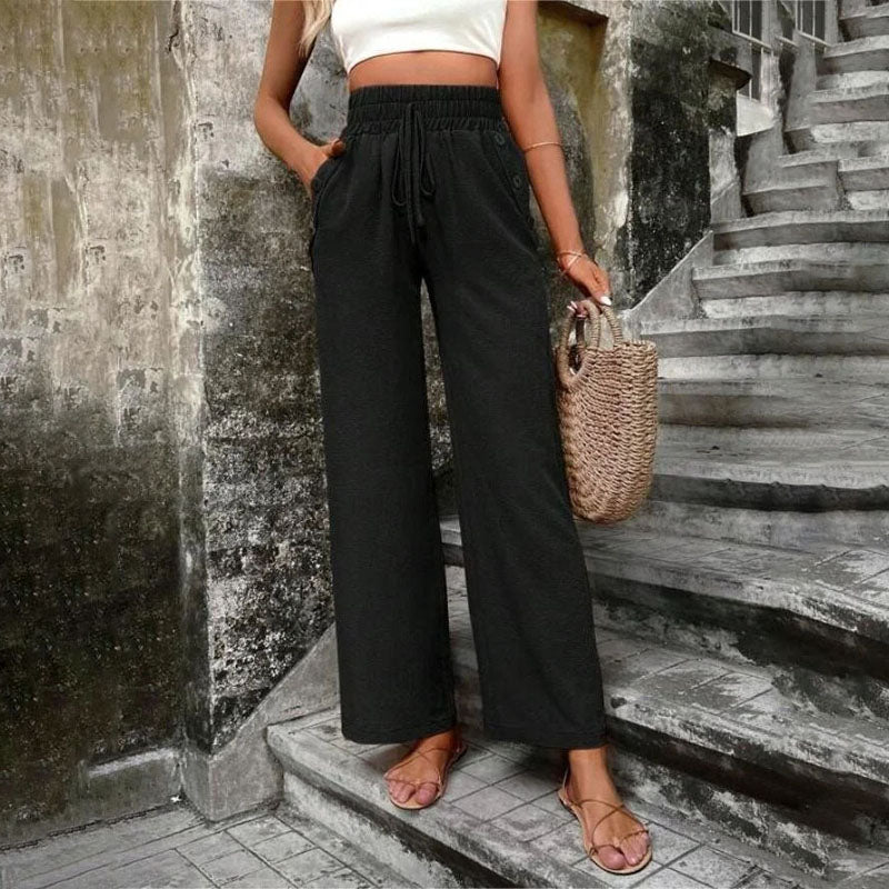 Valenzora | Colorful, airy summer trousers for women with wide legs