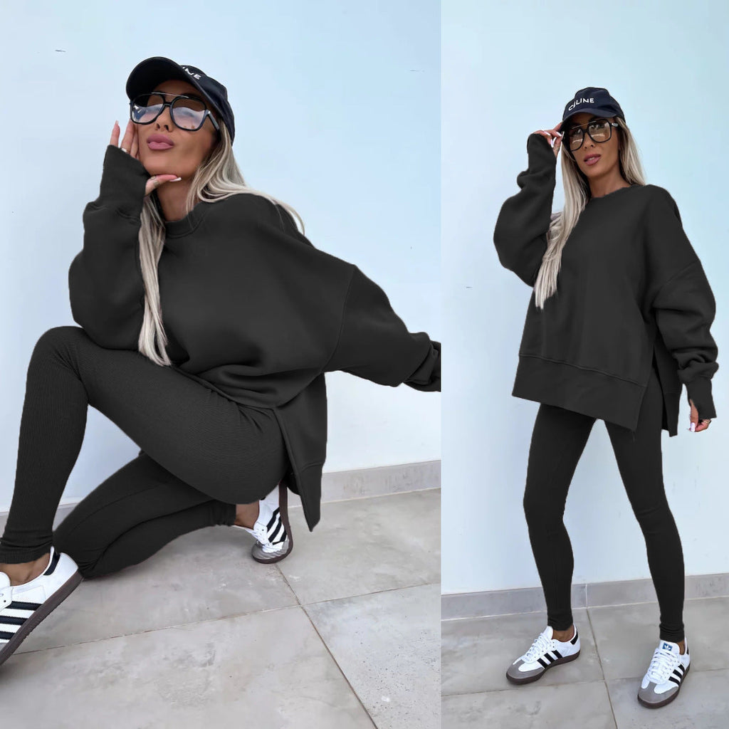 Valenzora | Damen Anzug im Relaxed-Stil mit langen Ärmeln – Winter-Set