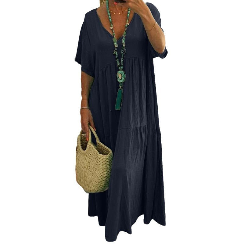 Valenzora | Irregular Multicolored Plus Size Dress