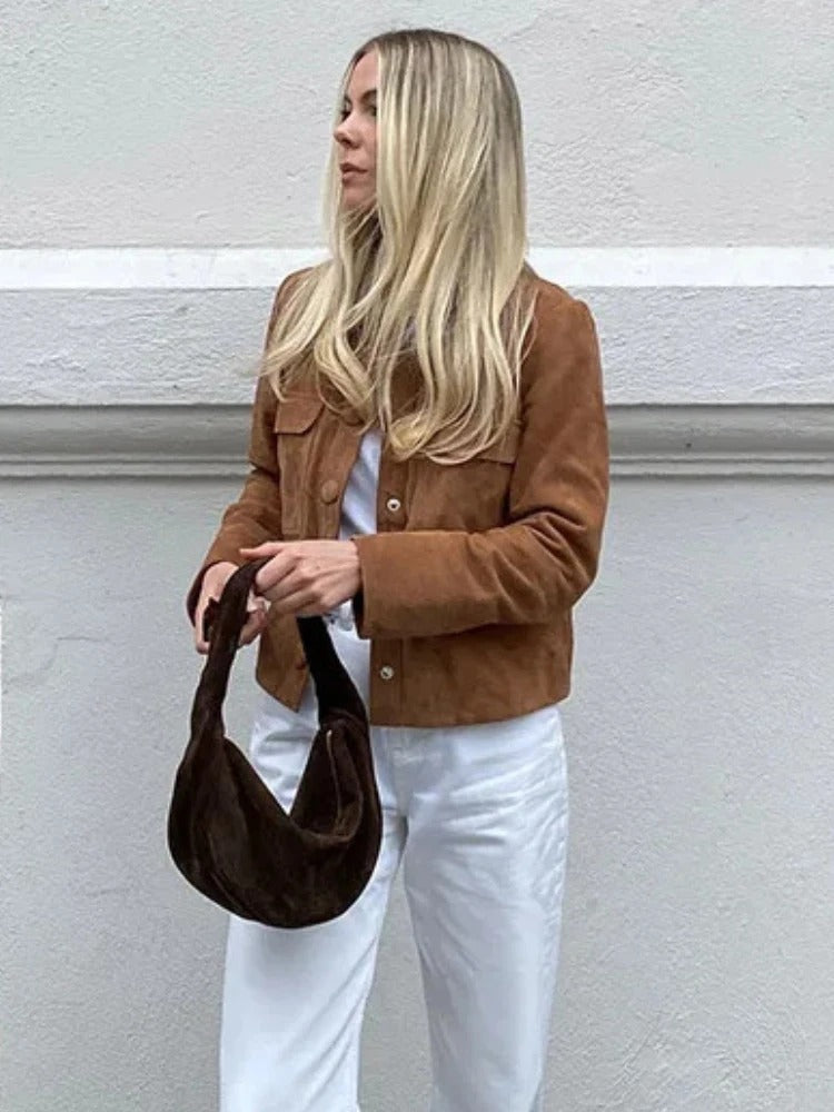Valenzora | Elegante Wildlederjacke