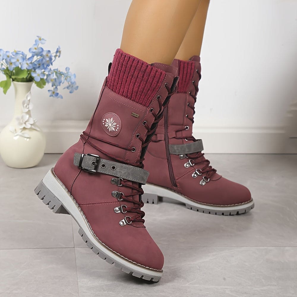 Valenzora – Elegante gestrickte Thermostiefel