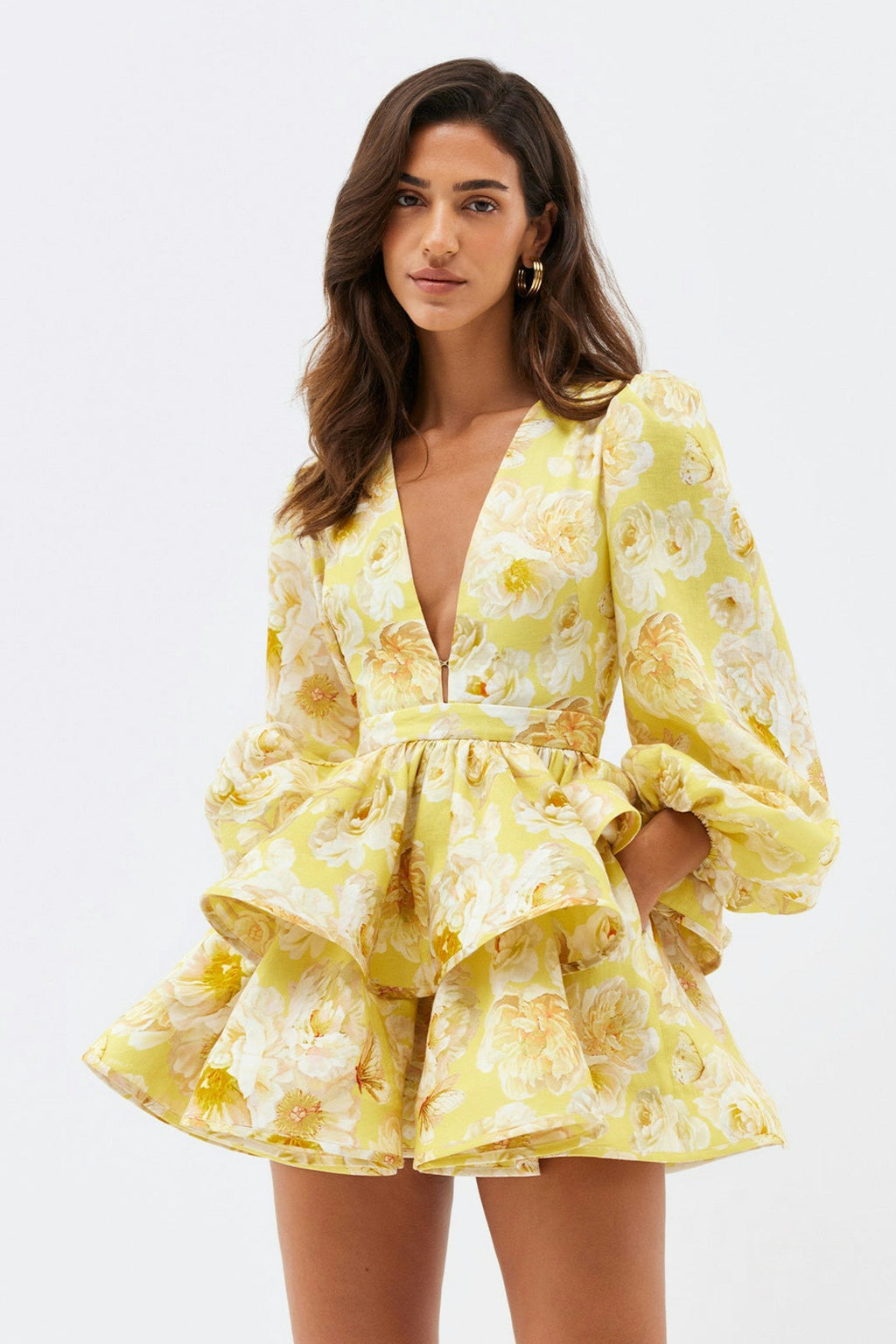 Valenzora | Floral ruffled dress