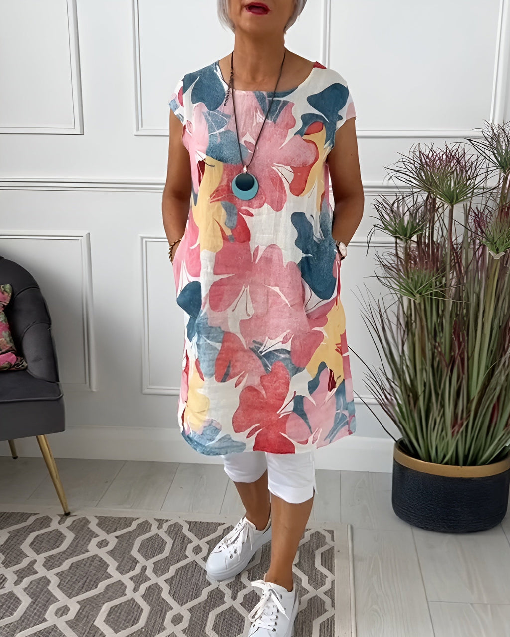 Valenzora | Elegant Floral Dress