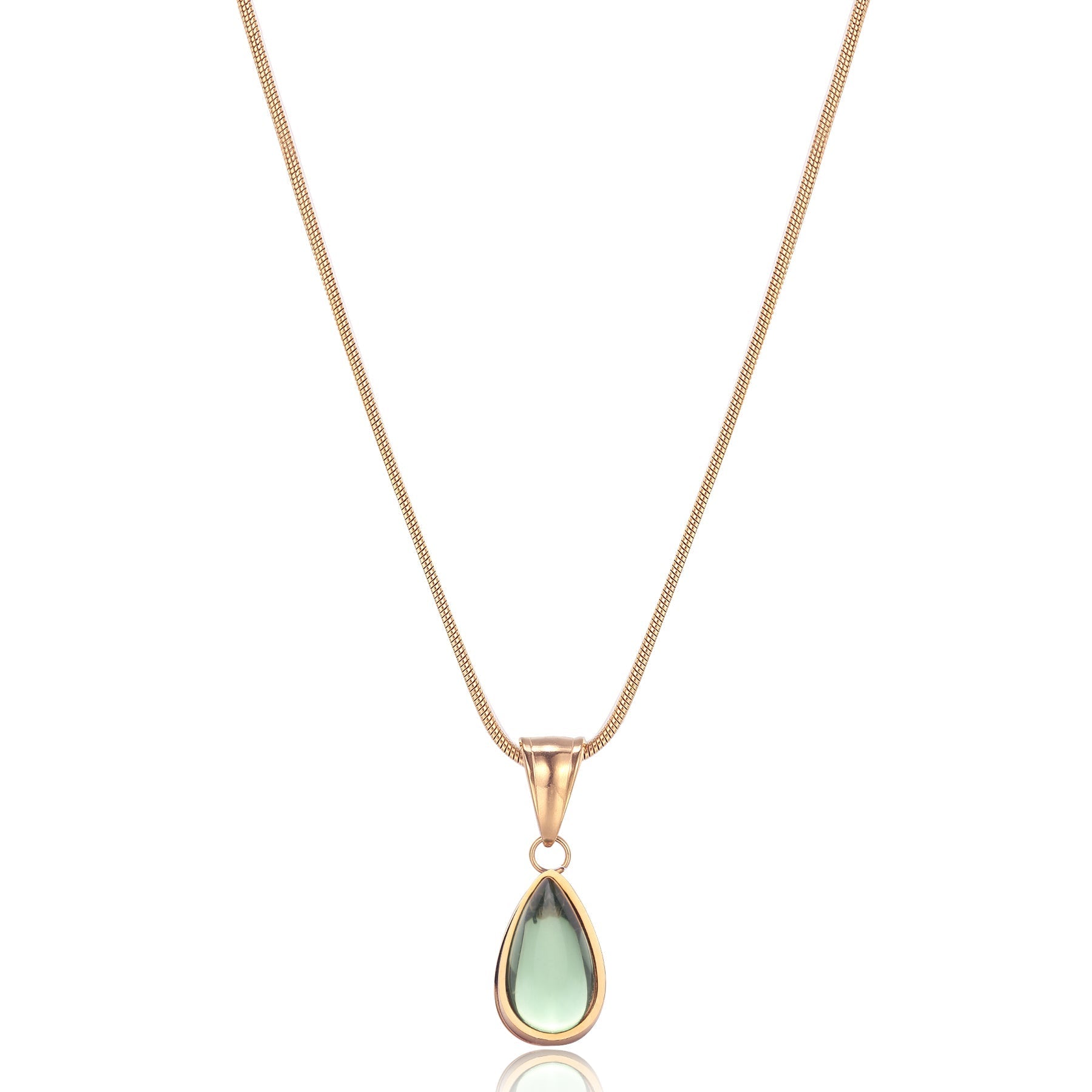 Valenzora | Olive Necklace Natural Finesse Gold-colored Metal