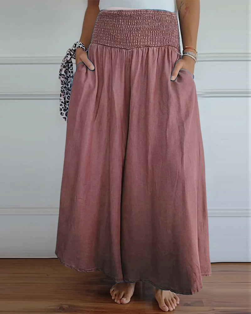 Valenzora | Hose mit elastischem Bund und weitem Bein