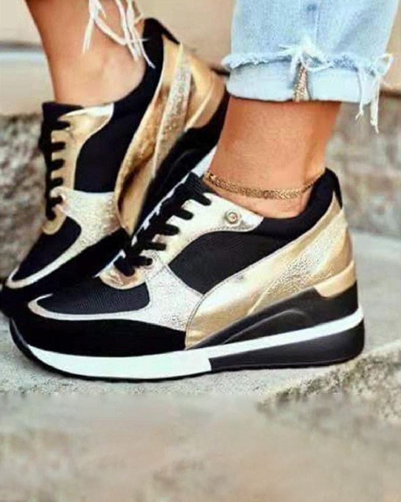 Valenzora | Platform Sneakers with Sequins