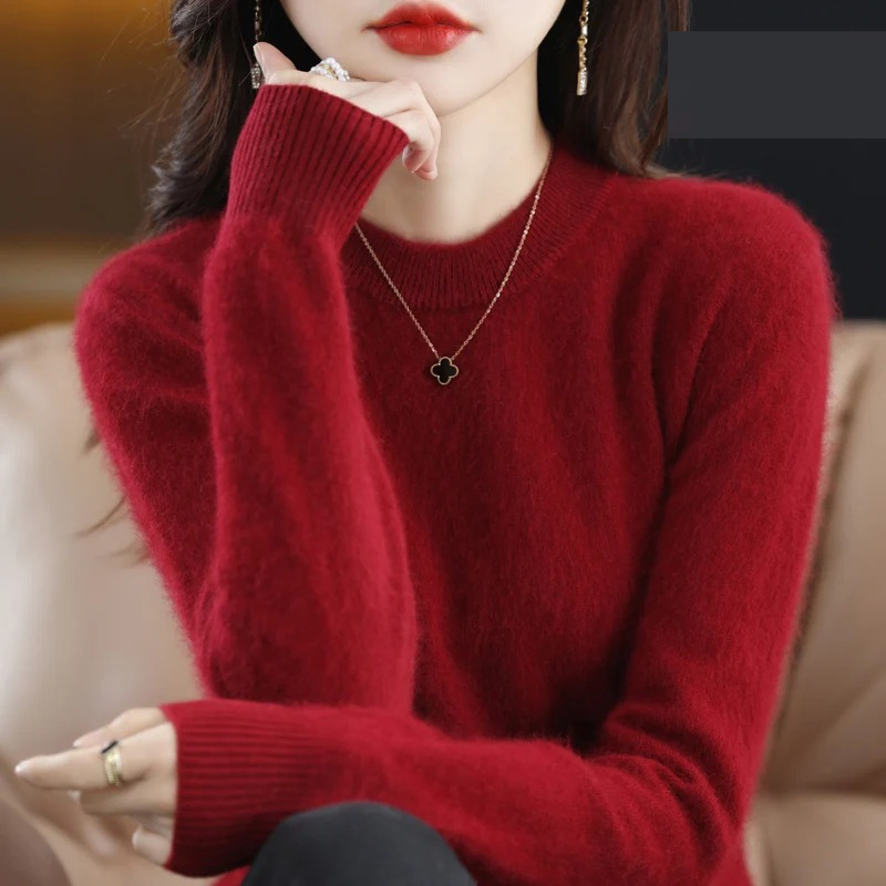 Valenzora | Damen Kaschmirpullover, luxuriöser Rundhals, weich & modisch