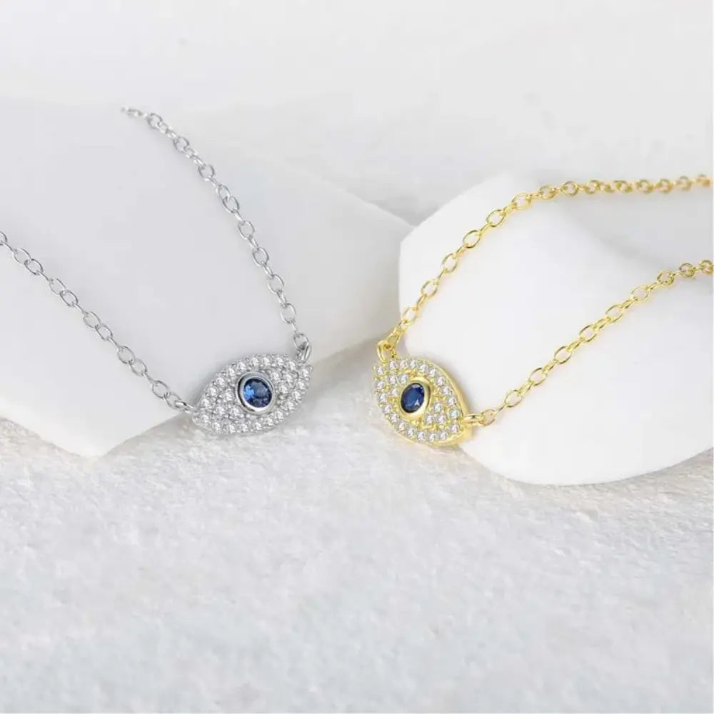 Valenzora | Sterling Silver Diamond Protective Pendant for Women
