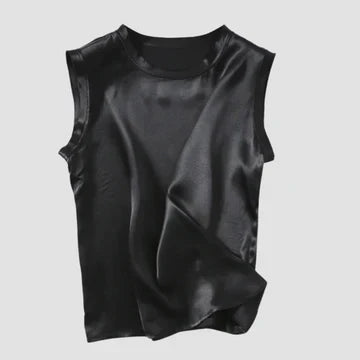Valenzora | Sleeveless Silk Satin Top