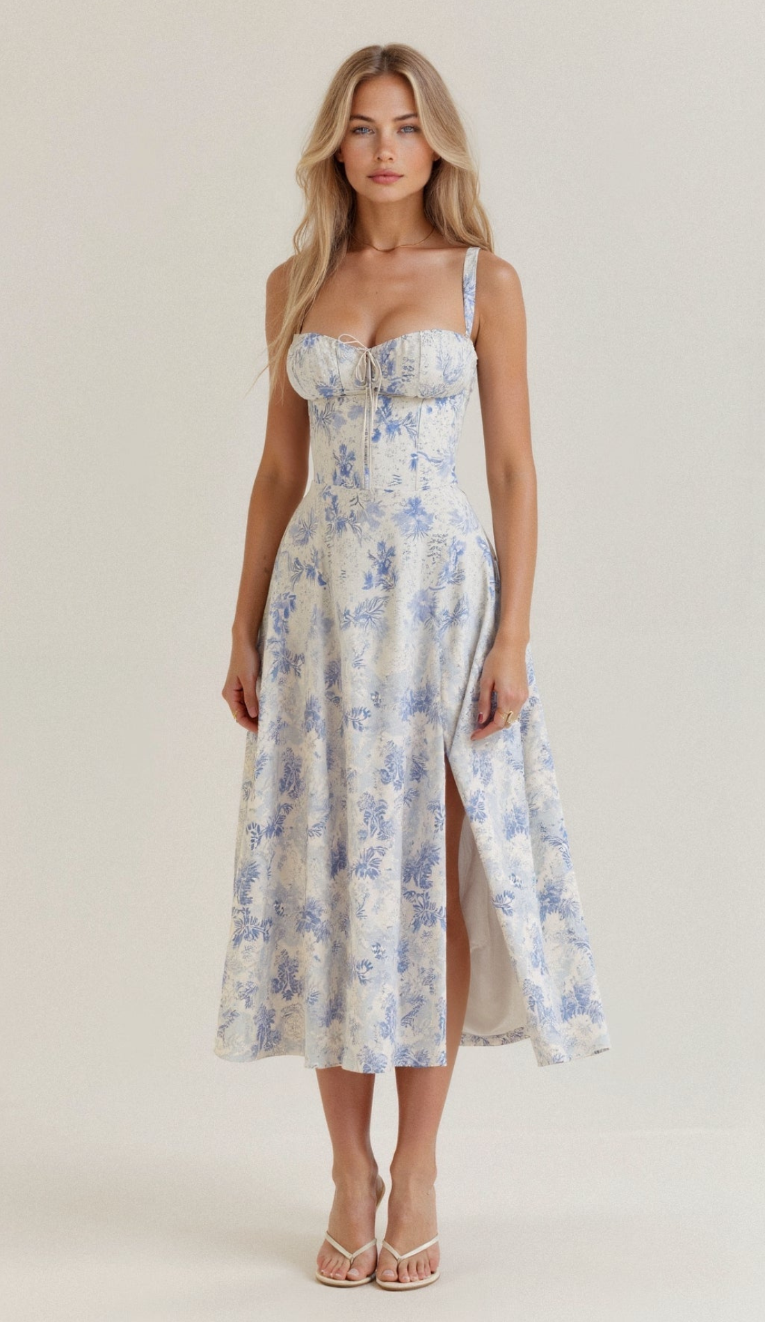 Valenzora | Geblümtes Midikleid für Damen