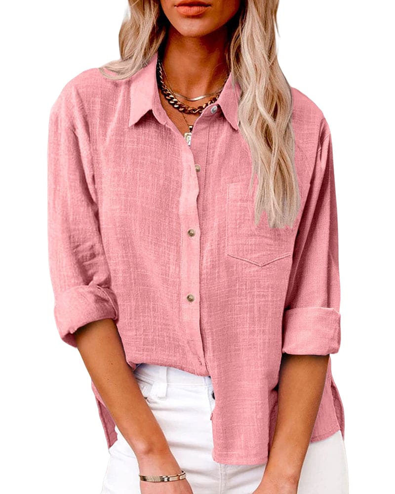 Valenzora | Bluse aus Baumwollleinen